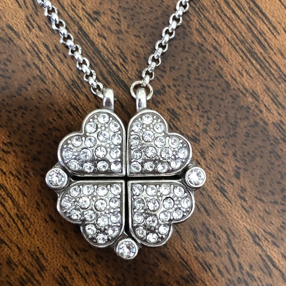 BRIGHTON Convertible and reversible Cloverheart Love necklace - Picture 1 of 16